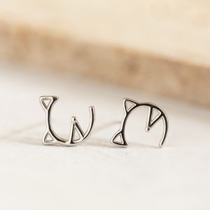 Minimalist Kitty Studs - Only 4 left!